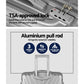 Set of 3 Luggage 20'' 24'' 28'' Trolley Suitcase Sets Travel TSA Hard Case Lightweight Silver