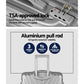 Set of 3 Luggage 20-24-28" Suitcase with TSA Lock Carry On Hard Shell Travel Luggage Organiser Case - Silver