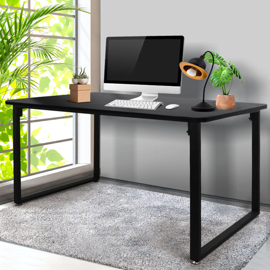 Office Computer Study Desk Home Workstation Table Student PC Laptop Metal - Black
