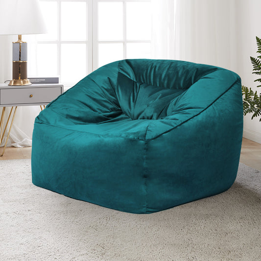 Bean Bag Chair Cover Soft Velvet Home Game Seat Lazy Sofa Cover Large