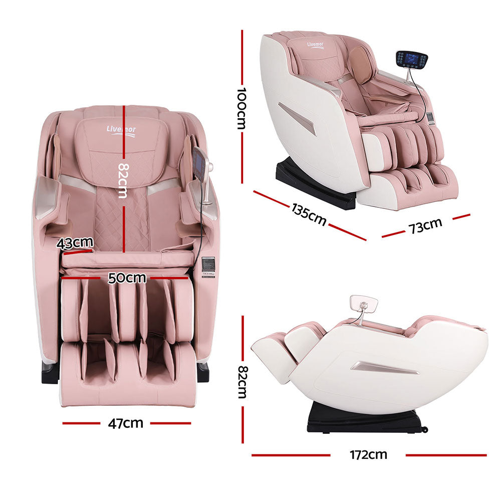 Dionysus Massage Chair Electric Recliner Home Massager - Pink