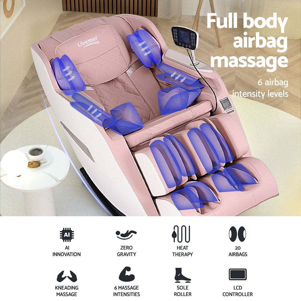 Dionysus Massage Chair Electric Recliner Home Massager - Pink