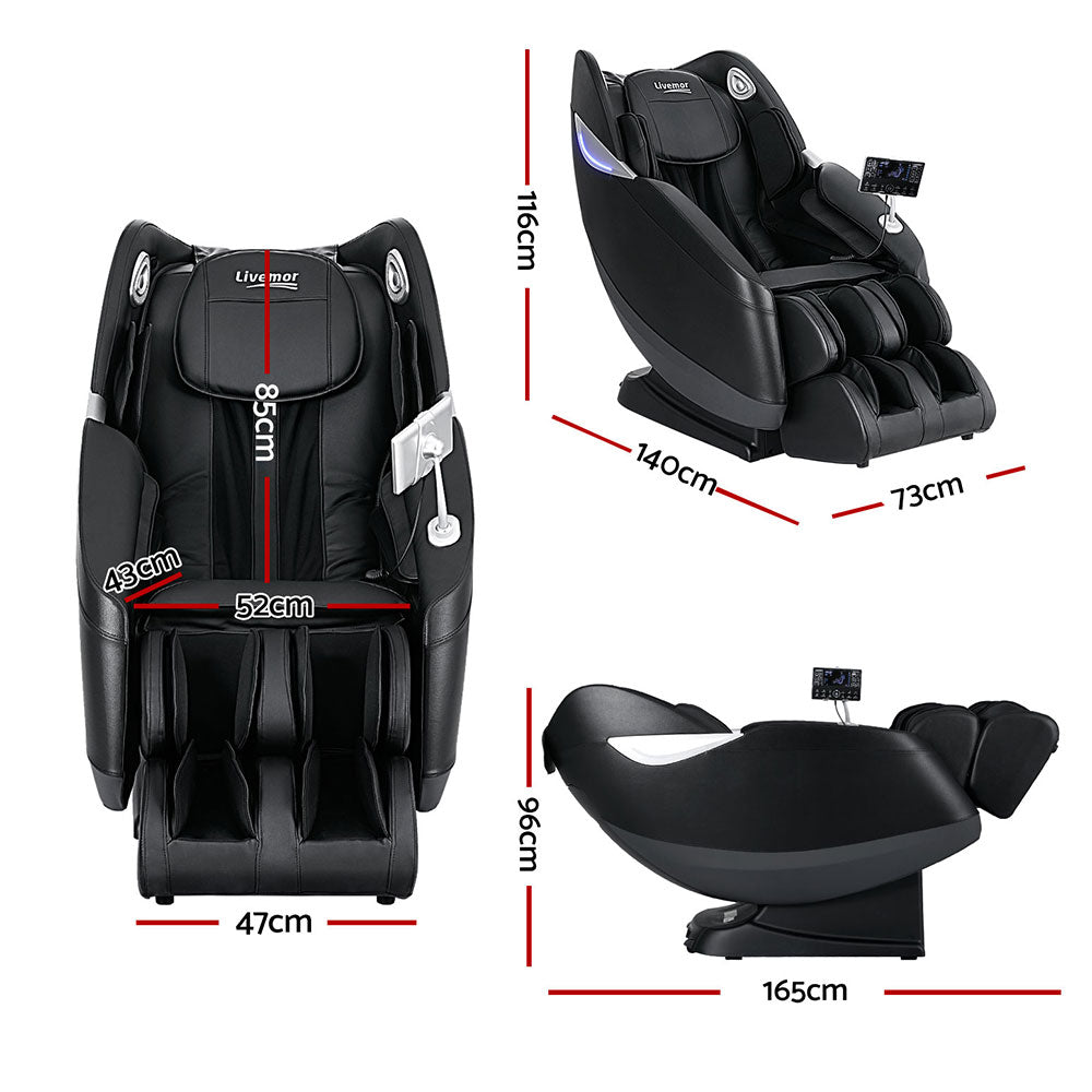 Eris Massage Chair Electric Recliner Home 3D Massager - Black