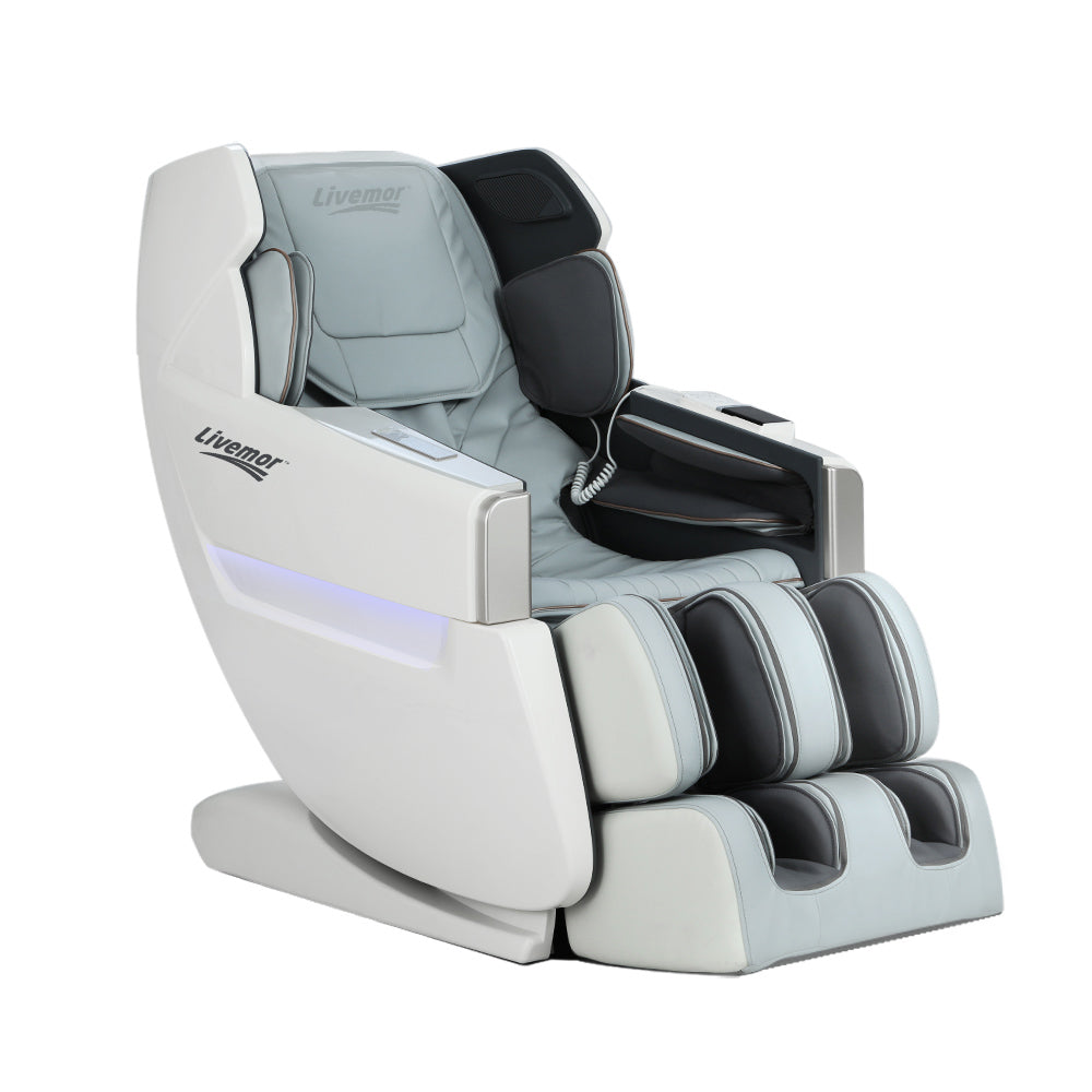 Signy Massage Chair Electric Zero Gravity Bed Recliner Kneading Massager - White