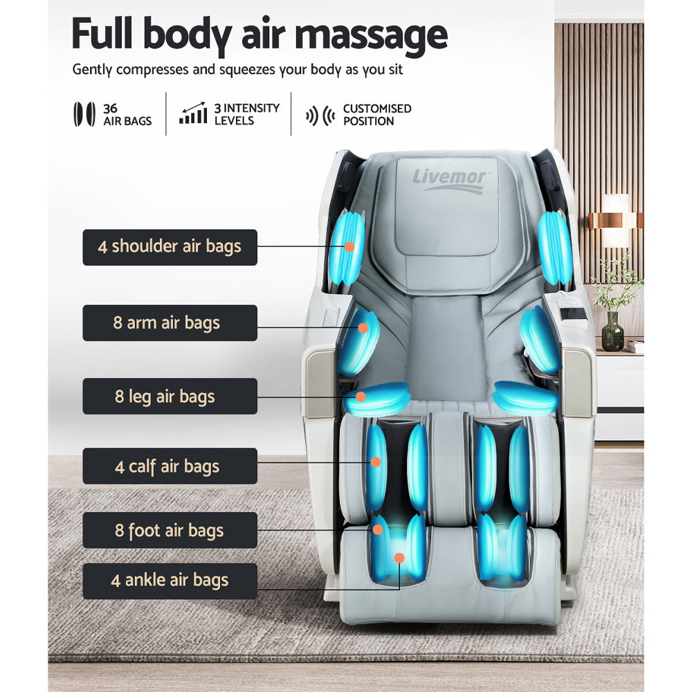 Kirin Massage Chair Electric Recliner Zero Gravity Massage Chair Deluxe - Black