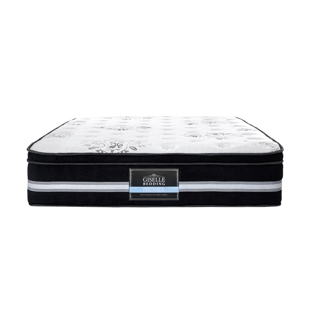 Eleya 34cm Thick Euro Top Cool Gel Pocket Spring Mattress - King Single