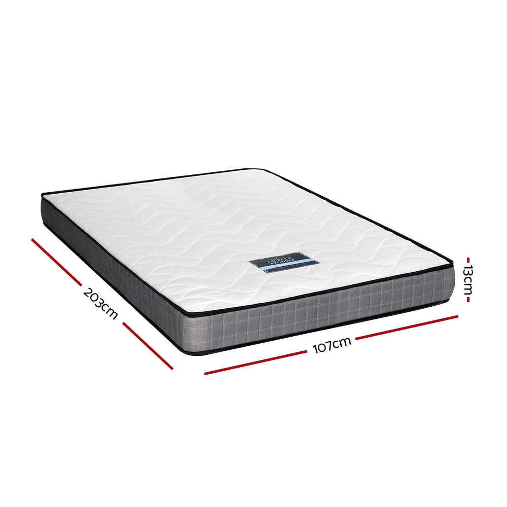 Clement 13cm Tight Top Bed Bonnel Spring Mattress Medium Firm - King Single