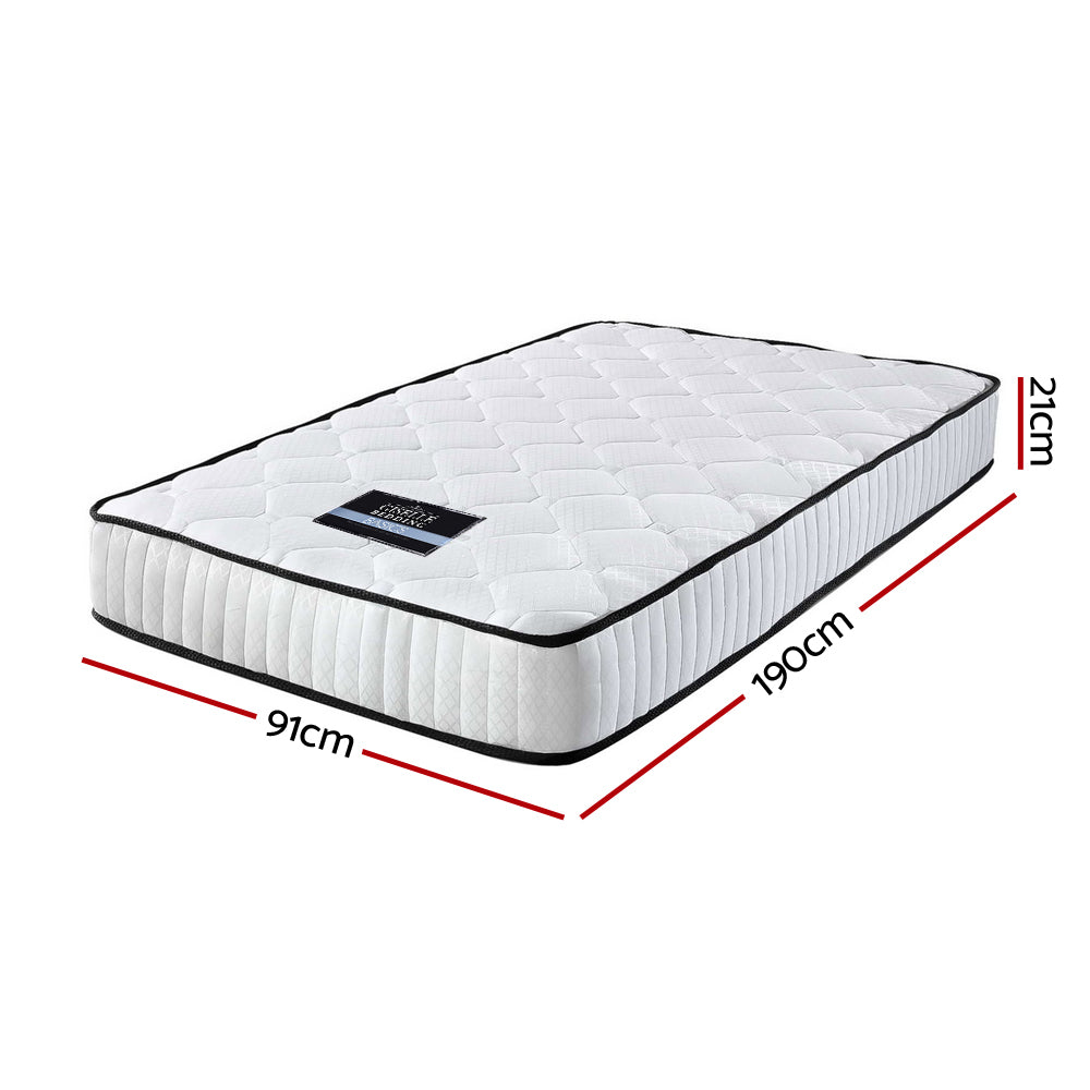 Brooklyn 21cm Thick Pocket Spring Mattress - Single