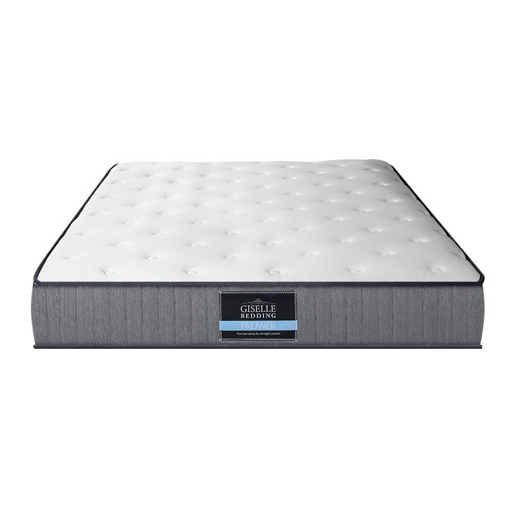 Kiara 23cm Extra Firm Pocket Spring Foam Mattress Super Firm - Double