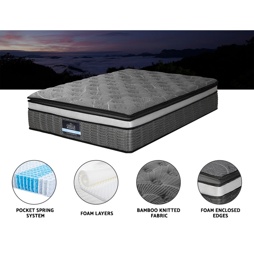 Homer 34cm Mattress Pocket Mini Spring 9-Zone - Queen