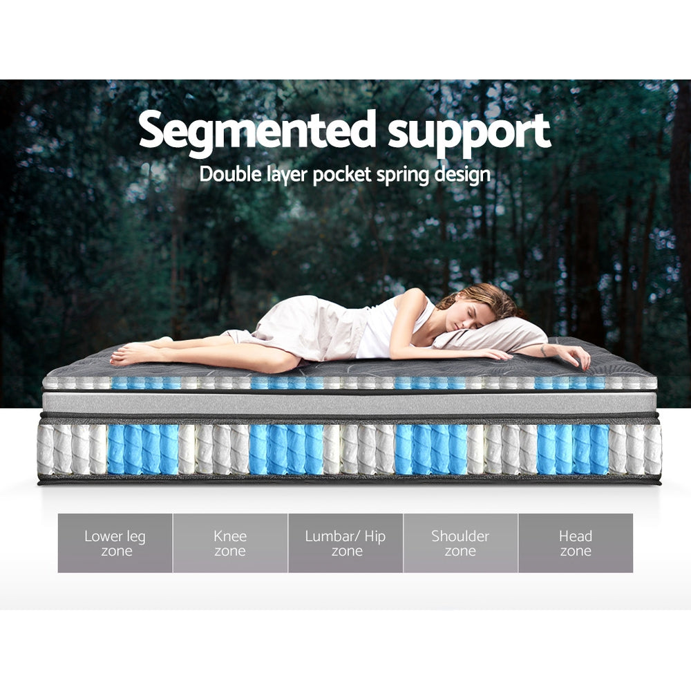 Homer 34cm Mattress Pocket Mini Spring 9-Zone - Queen