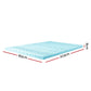 King Giselle Bedding Memory Foam Mattress Topper 11-Zone 8cm