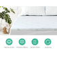 King Giselle Bedding Memory Foam Mattress Topper 11-Zone 8cm