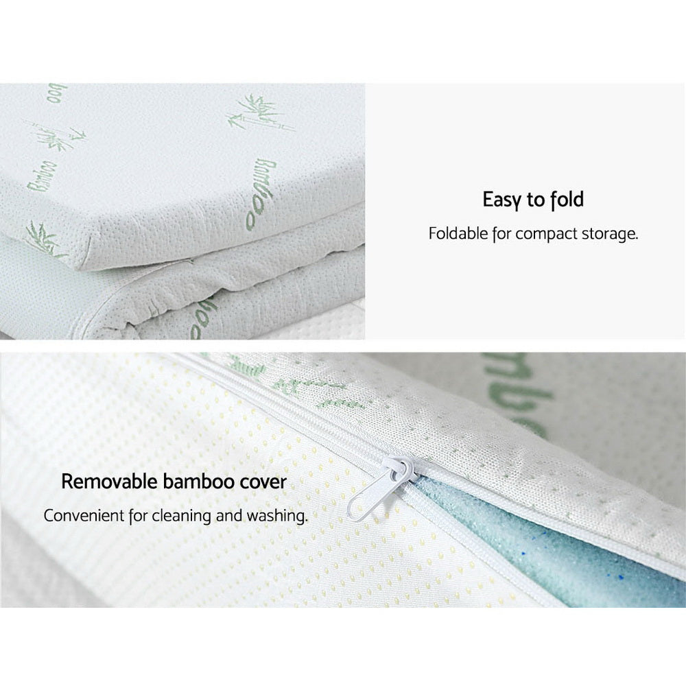 King Giselle Bedding Memory Foam Mattress Topper 11-Zone 8cm