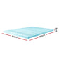 Single Giselle Bedding Memory Foam Mattress Topper 11-Zone 8cm