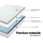 SINGLE 8cm Cool Gel 7-zone Memory Foam Mattress Topper with Bamboo Cover