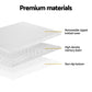 SINGLE 7 Zone 8cm Memory Foam Mattress Topper Airflow Pad - White