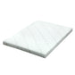 KING 10cm Memory Foam Mattress Topper Cool Gel Bed Mat Bamboo - White