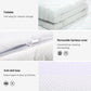 KING 10cm Memory Foam Mattress Topper Cool Gel Bed Mat Bamboo - White