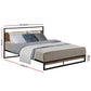 Neptune Bed & Euro Top Mattress Package - Black Queen