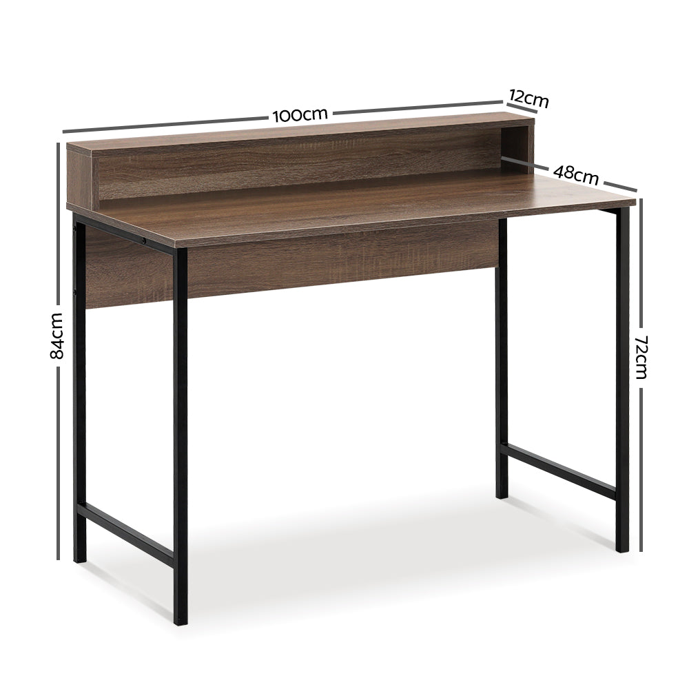 Artiss Computer Desk Shelf Oak 100cm