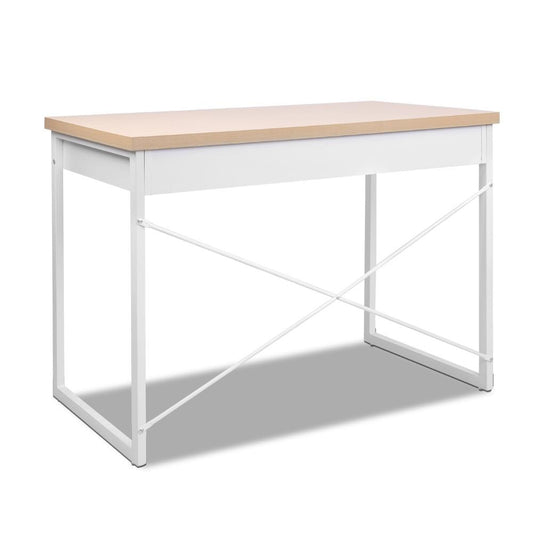 Artiss Computer Desk Drawer Storage Oak 100cm