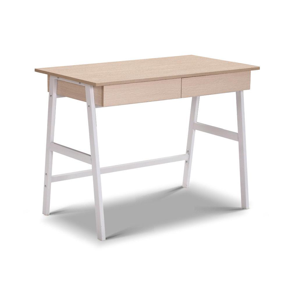 Artiss Computer Desk Drawer Cabinet Oak 100cm