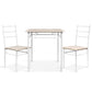 3-Piece Ivano Oak Dining Table & Chair Set