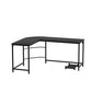 Artiss Computer Desk L-Shape CPU Stand Black 147cm