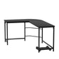 Artiss Computer Desk L-Shape CPU Stand Black 147cm