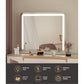 Makeup Mirror 60x50cm Hollywood Vanity with LED Light Tabletop - White
