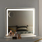 Makeup Mirror 60x50cm Hollywood Vanity with LED Light Tabletop - White