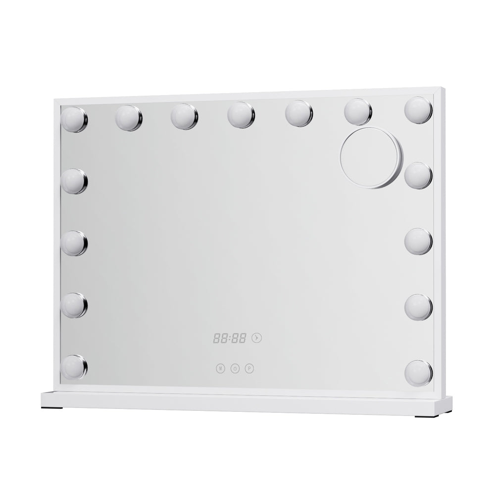 Makeup Mirror Hollywood 58x45cm 15 LED Time