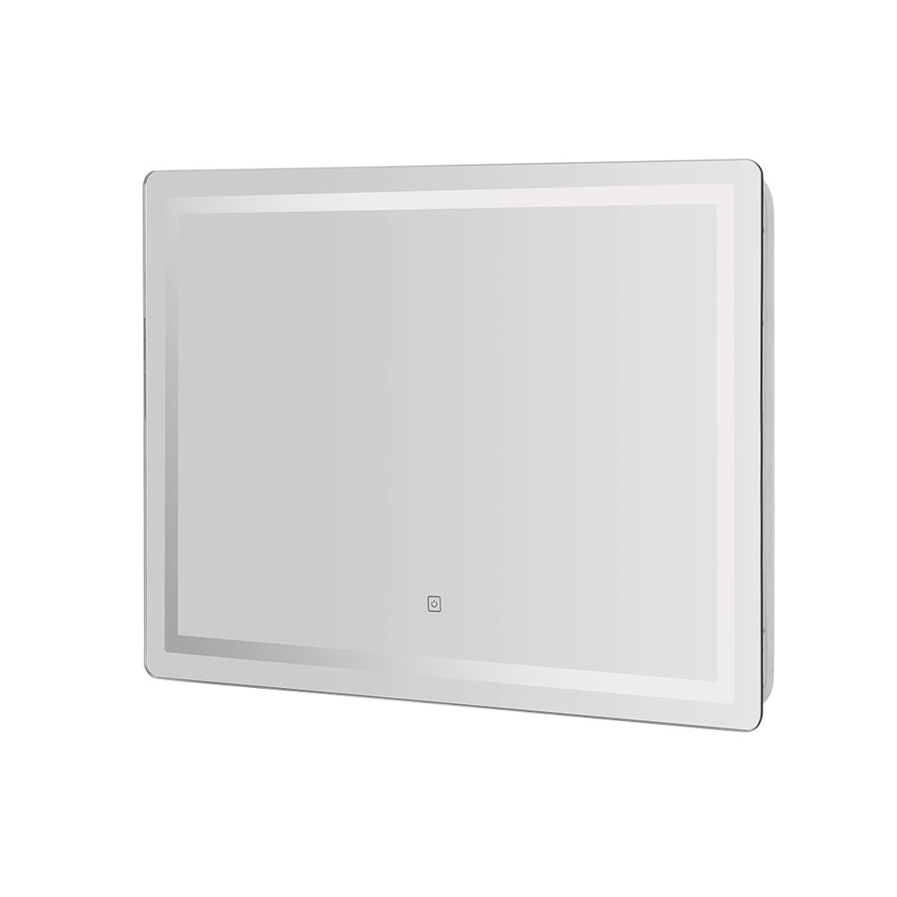 Wall Mirror 100X70CM with LED Light Bathroom Home Decor Round Rectangle