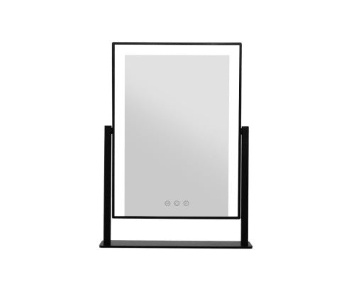 LED Makeup Mirror Hollywood Standing Mirror Tabletop Vanity Black
