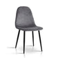 Randy Set of 4 Velvet Dining Chairs - Dark - Grey