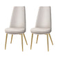 Elsie Set of 2 Dining Chairs Linen Fabric High Back - Beige