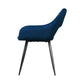 Piper Set of 2 Dining Chairs Kitchen Velvet Upholstered - Blue