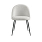 Addison Set of 2 Dining Chairs Sherpa Boucle - White