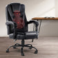 Thrym Electric Massage Office Chairs PU Leather Recliner Computer Gaming - Black