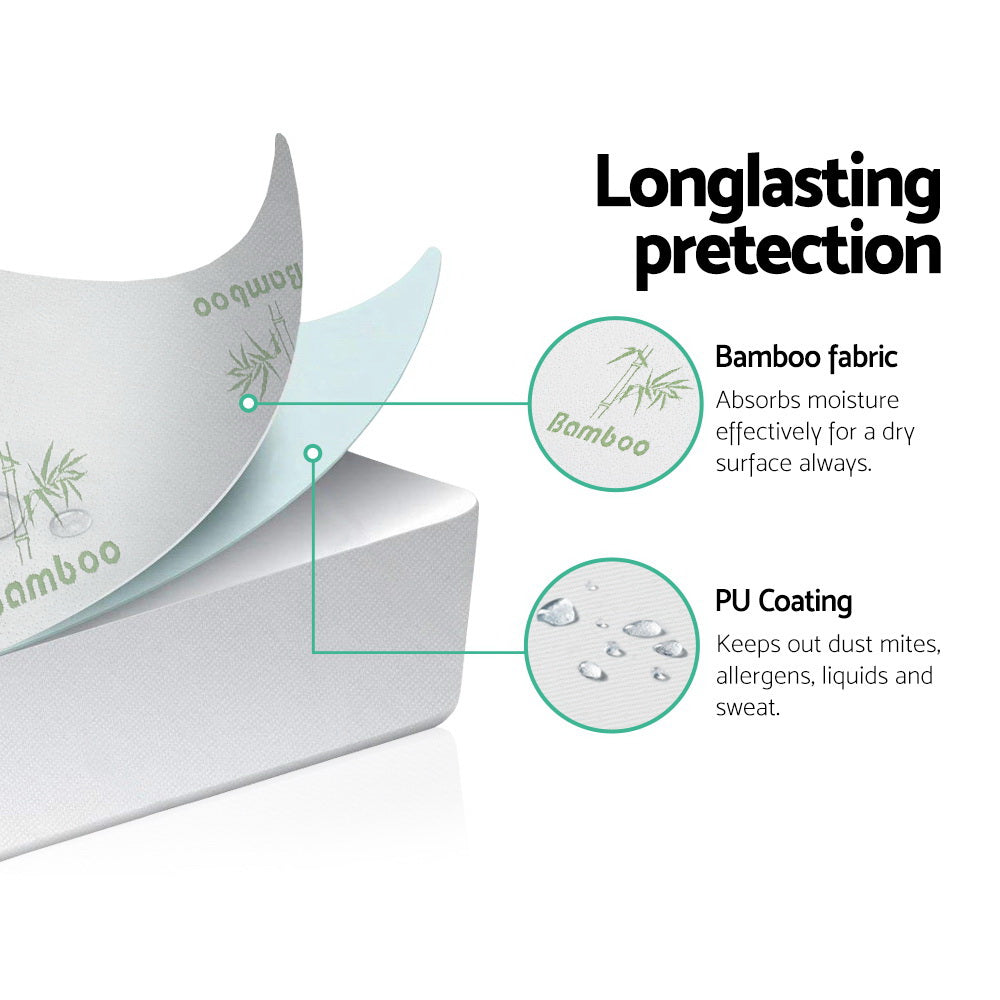 King Giselle Bedding Mattress Protector Bamboo