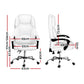 Drahmin Executive Gaming Office Chair Executive Office Chair Leather Recliner - White