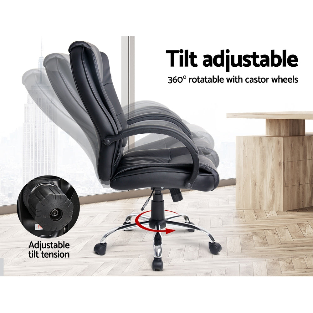 Clover Office Desk & Chair Package - Black