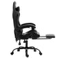 Spyro Executive Gaming Office Chair Computer Leather Footrest - Grey & Black