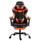 Spyro Executive Gaming Office Chair Computer Leather Footrest - Orange & Black