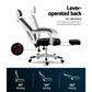 Gaming Office Chair Computer Desk Chair Home Work Recliner - Black & White