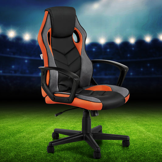 Garrus Executive Gaming Office Chair Computer Racing High Back - Orange & Black