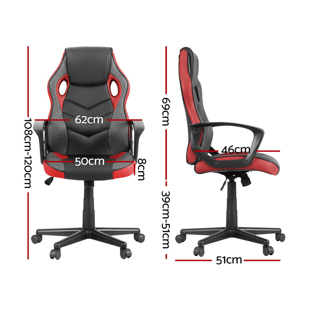Garrus Gaming Office Chair Office Chair Computer Chairs - Red & Black