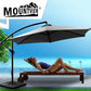 3m Pukalani Outdoor Umbrella Cantilever Stand Cover Garden Patio Beach with Base - Grey