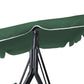 Lorel Swing Chair Garden Canopy Cushion Bench - Green